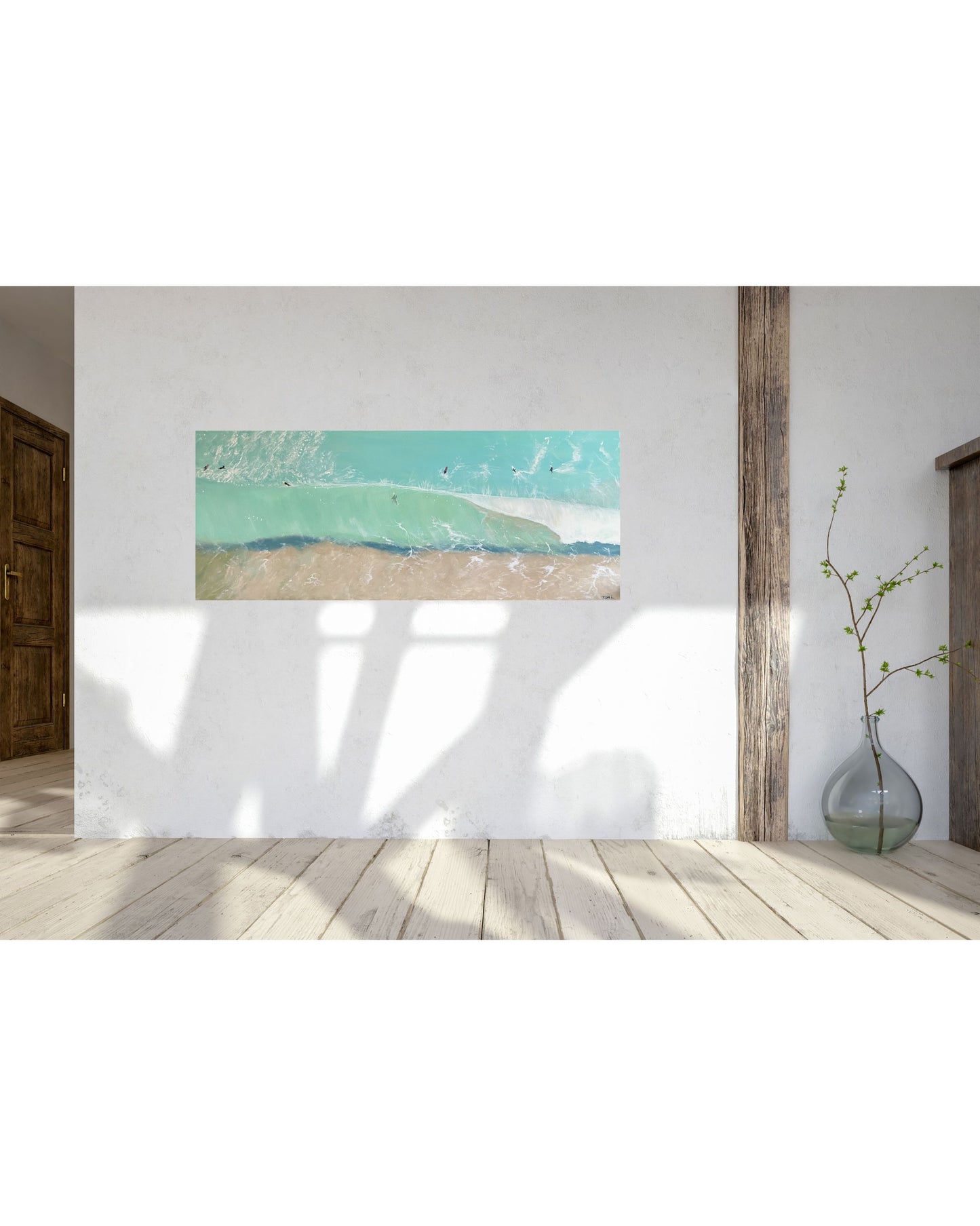 Cyclone Alfred Surfing Burleigh (Panoramic)