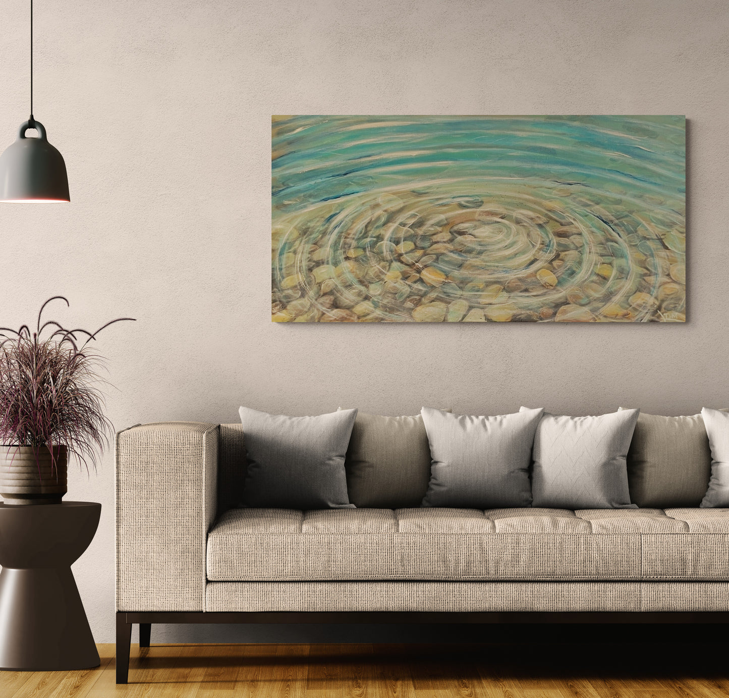 Ripples over Pebbles