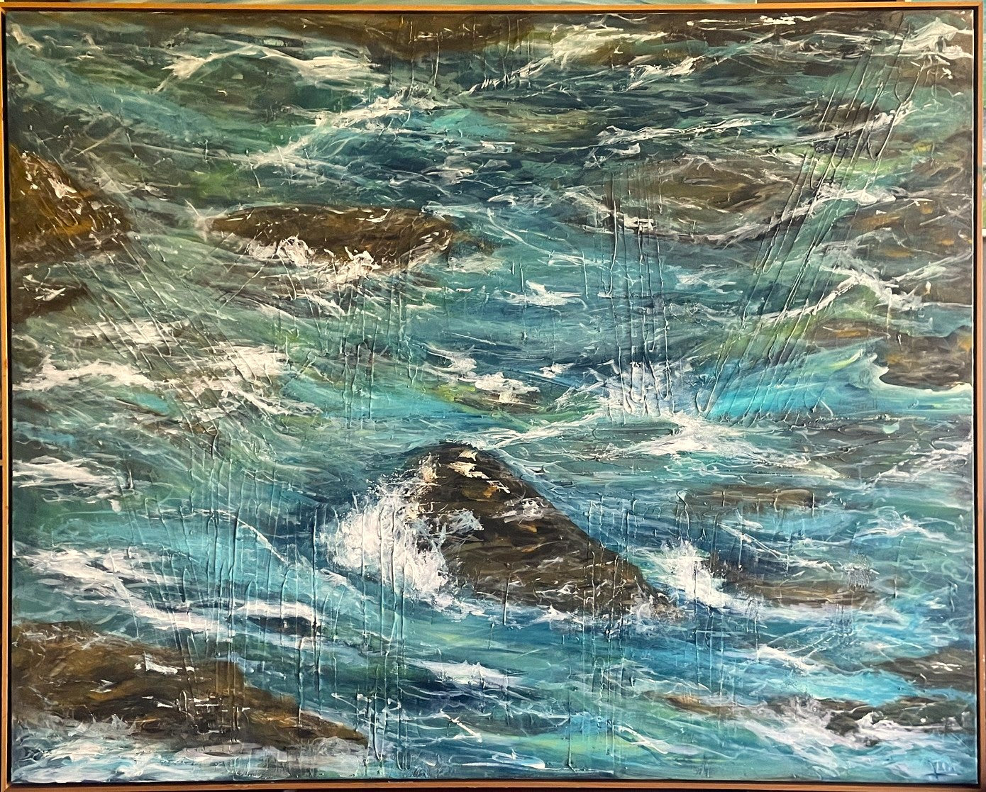 Coastal Wind Water and Rocks