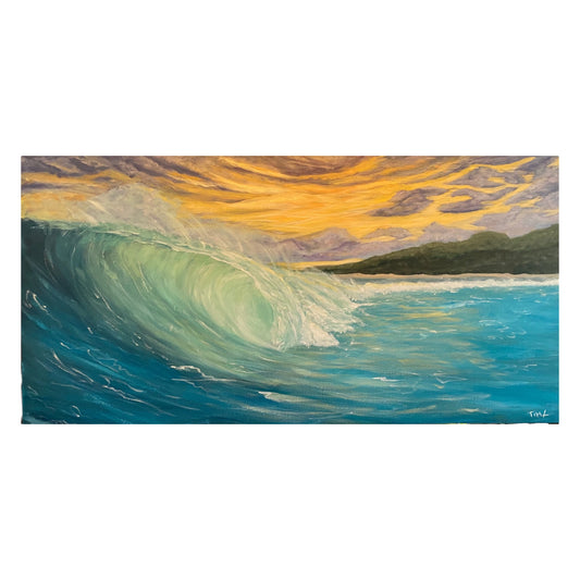 Sunset Wave  (Panoramic)