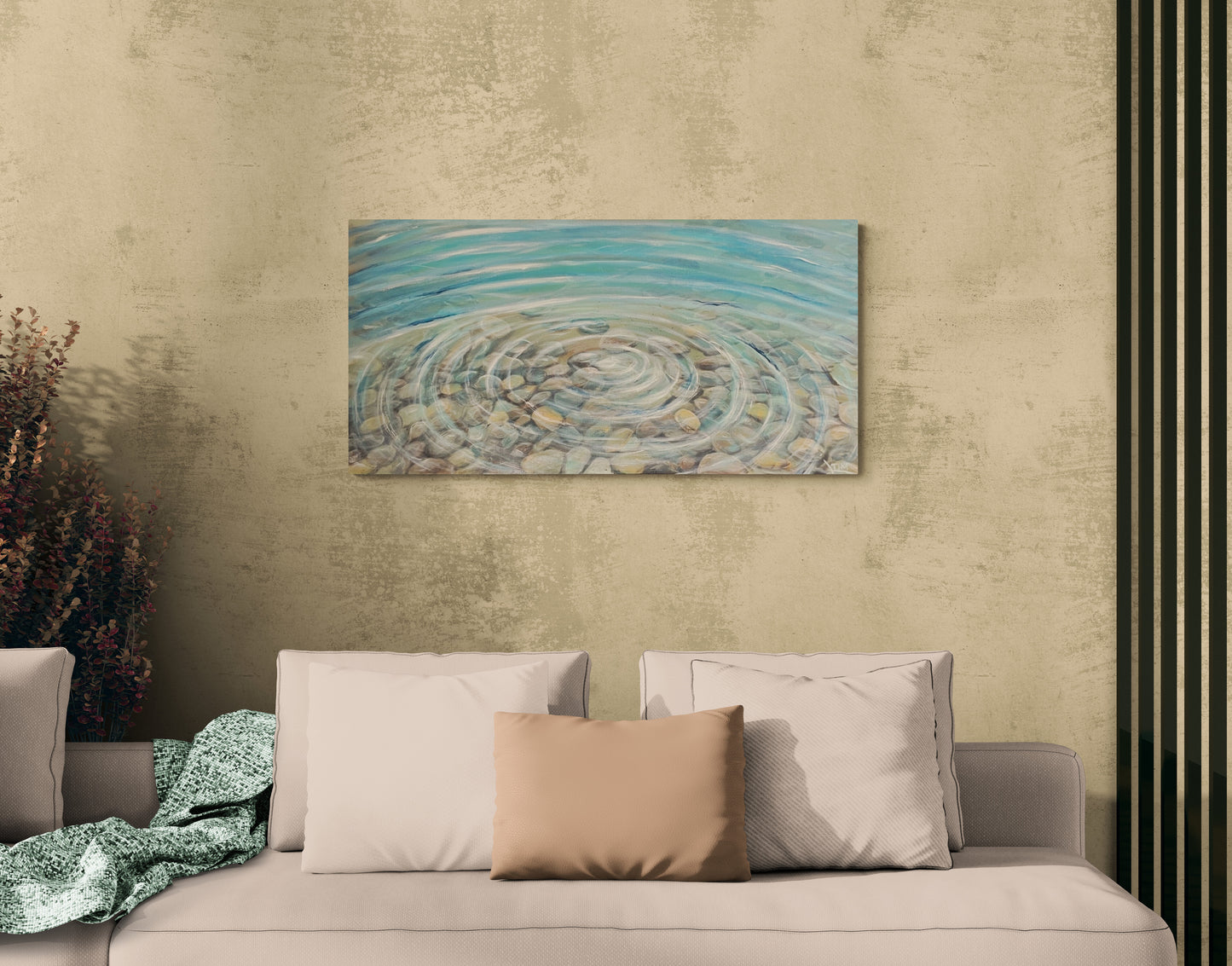 Ripples over Pebbles