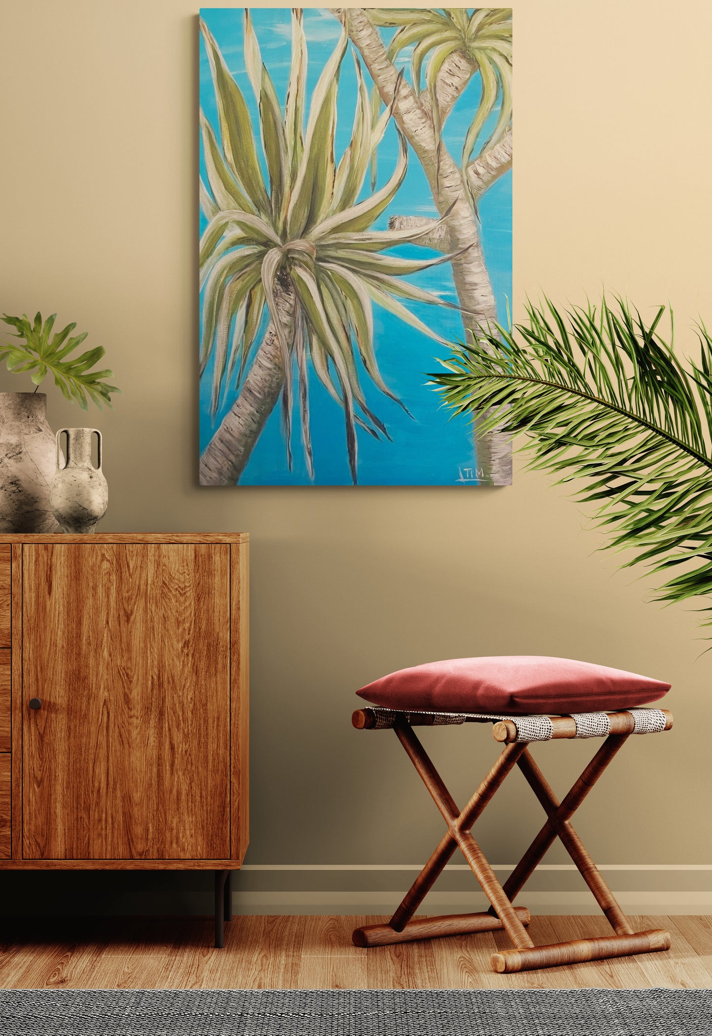 Pandanus in the Blue Sky