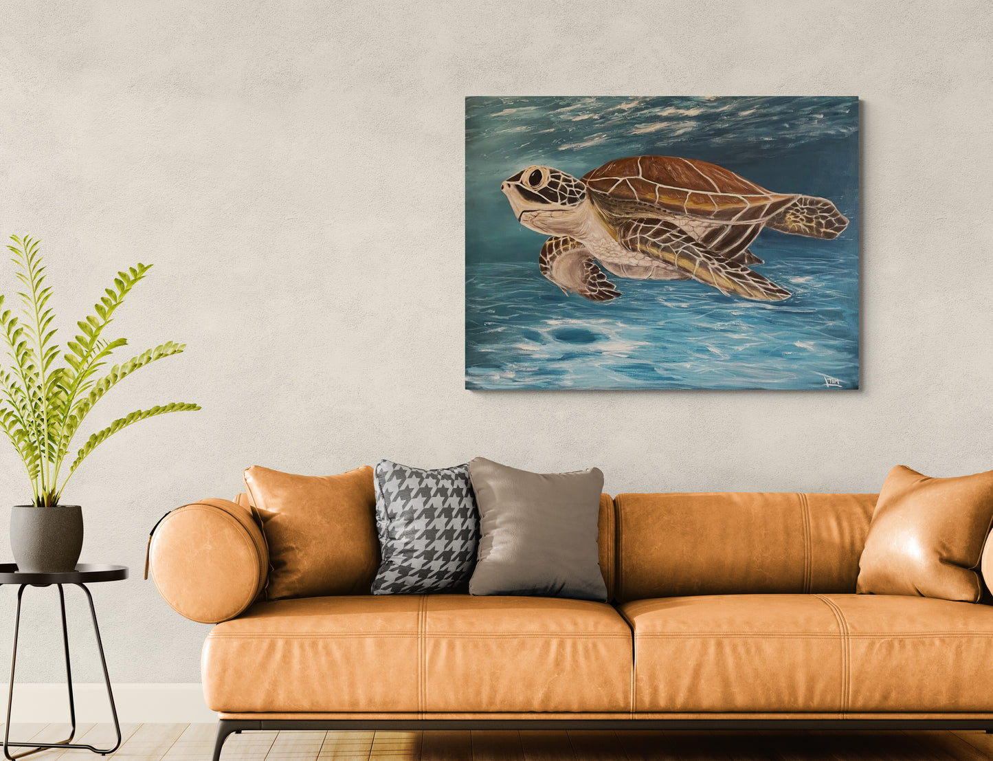 Cruising the Shallows (Sea Turtle)