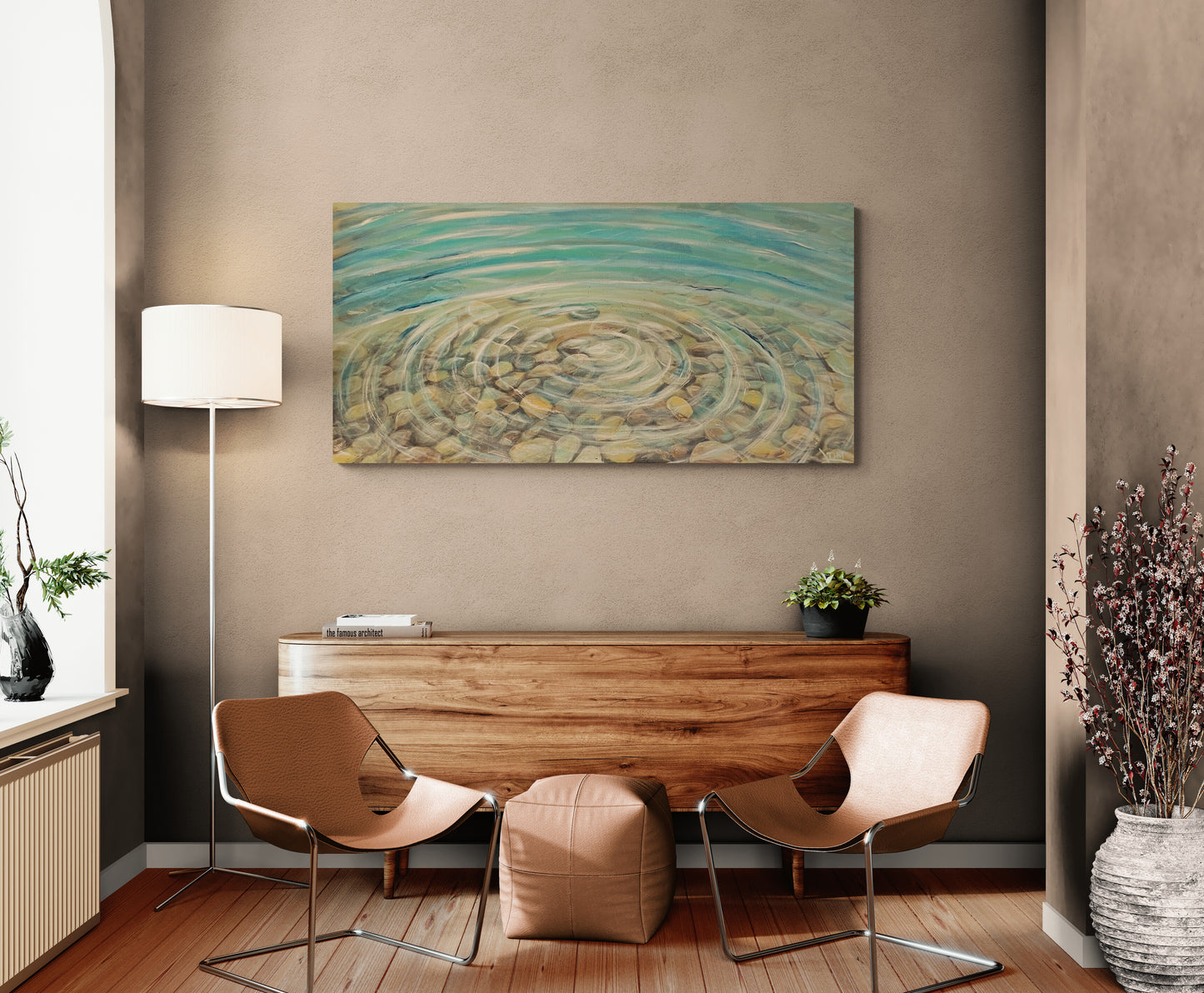 Ripples over Pebbles
