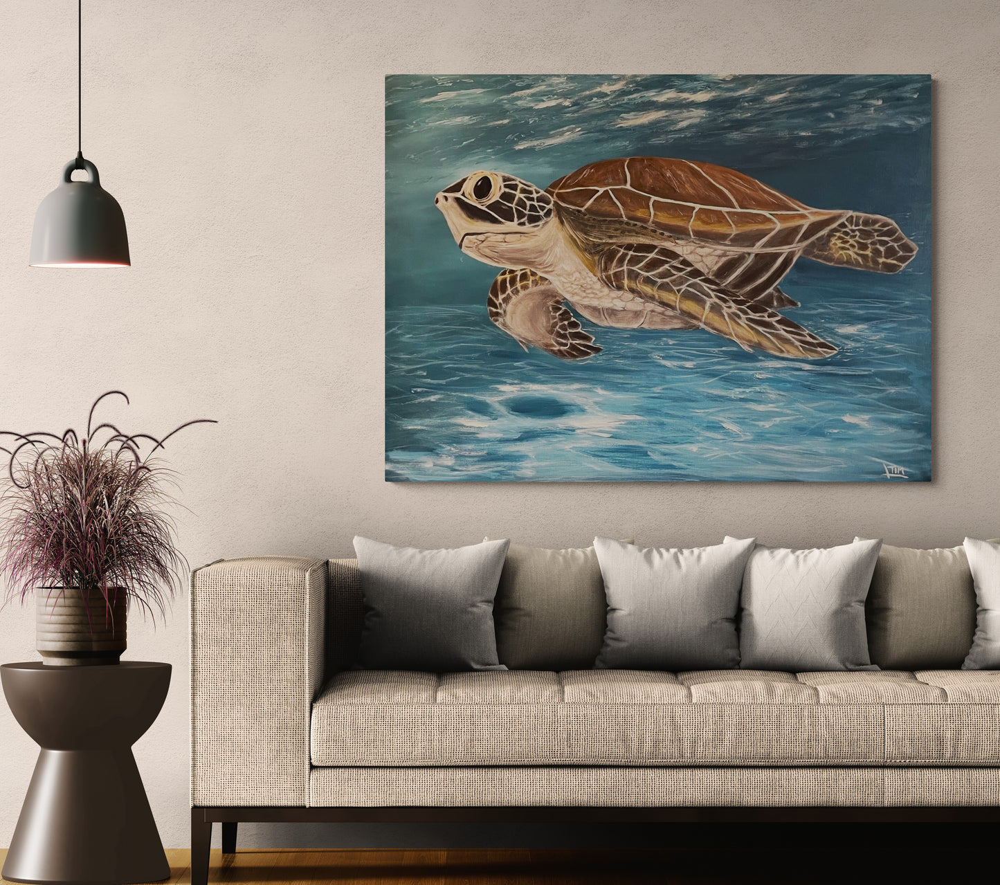Cruising the Shallows (Sea Turtle)